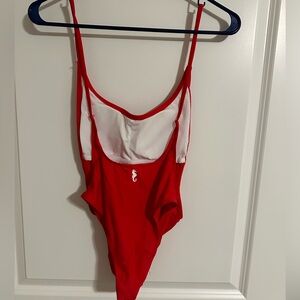 Red One Piece Swimsuit